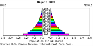 Population age of Niger
