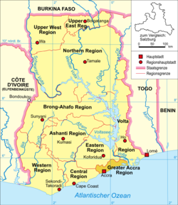 Location of Accra